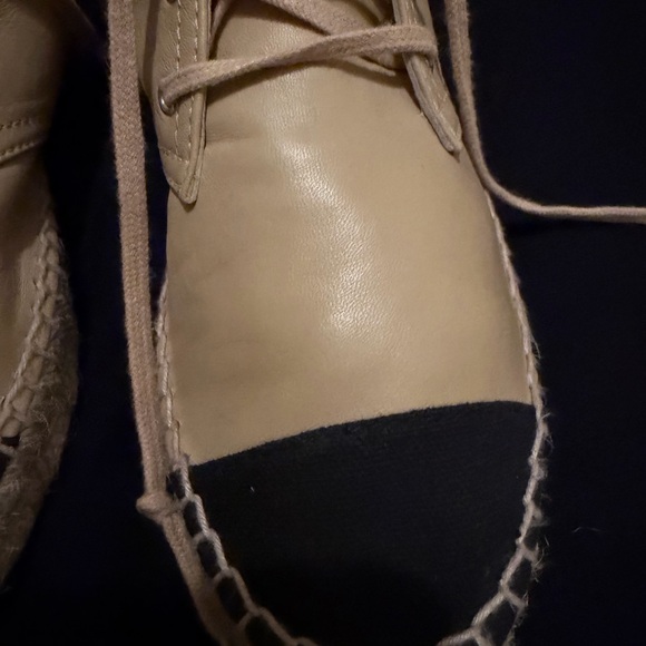 CHANEL Beige and Black CC espadrilles main image 8